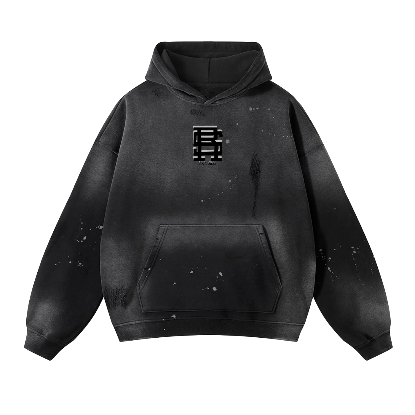 Vintage Wash Frayed RS Hoodie